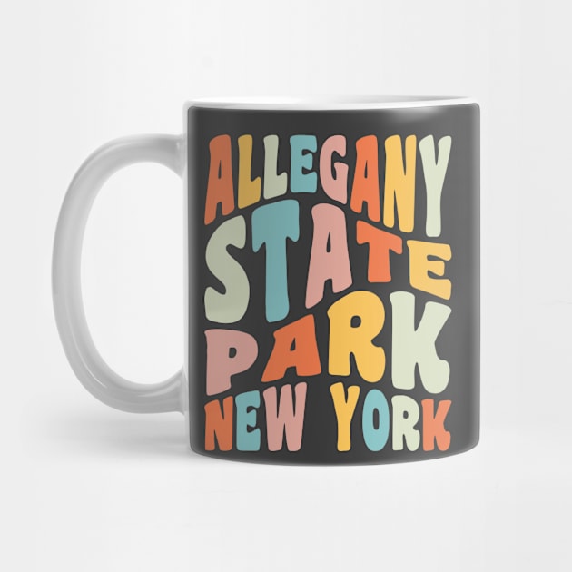 Allegany State Park New York Camping Hiking Retro Vintage by PodDesignShop